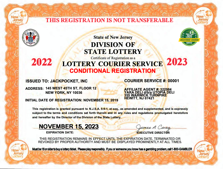 Courier License for New Jersey