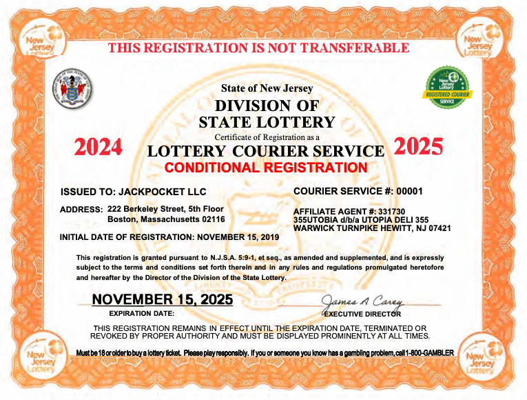 Courier License for New Jersey